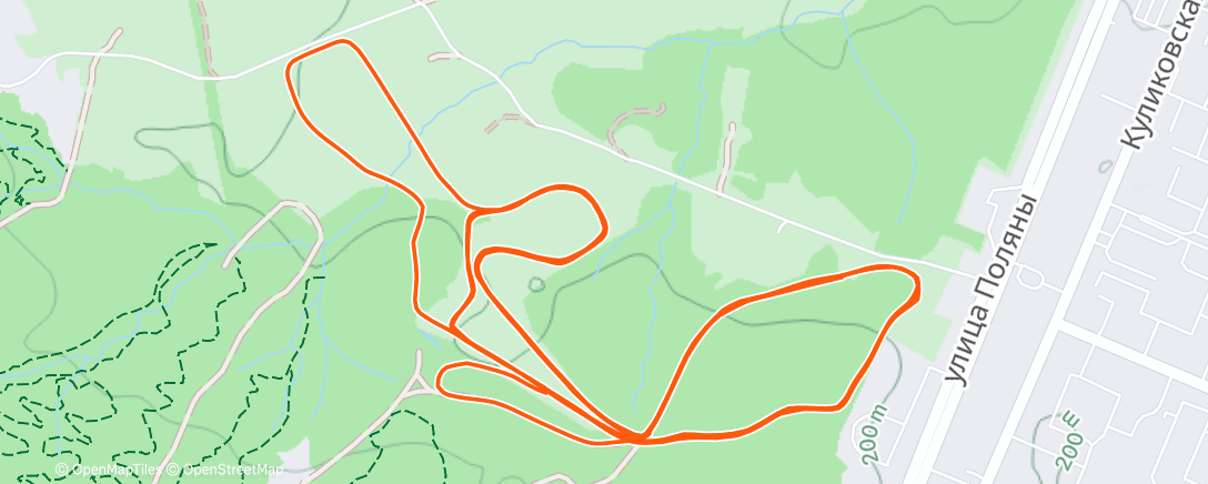 Map of the activity, Afternoon Nordic Ski