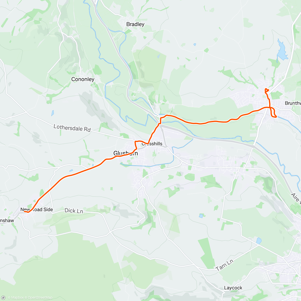 Map of the activity, Morning Ride