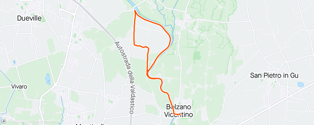 アクティビティ「Corsa dell'ora di pranzo」の地図