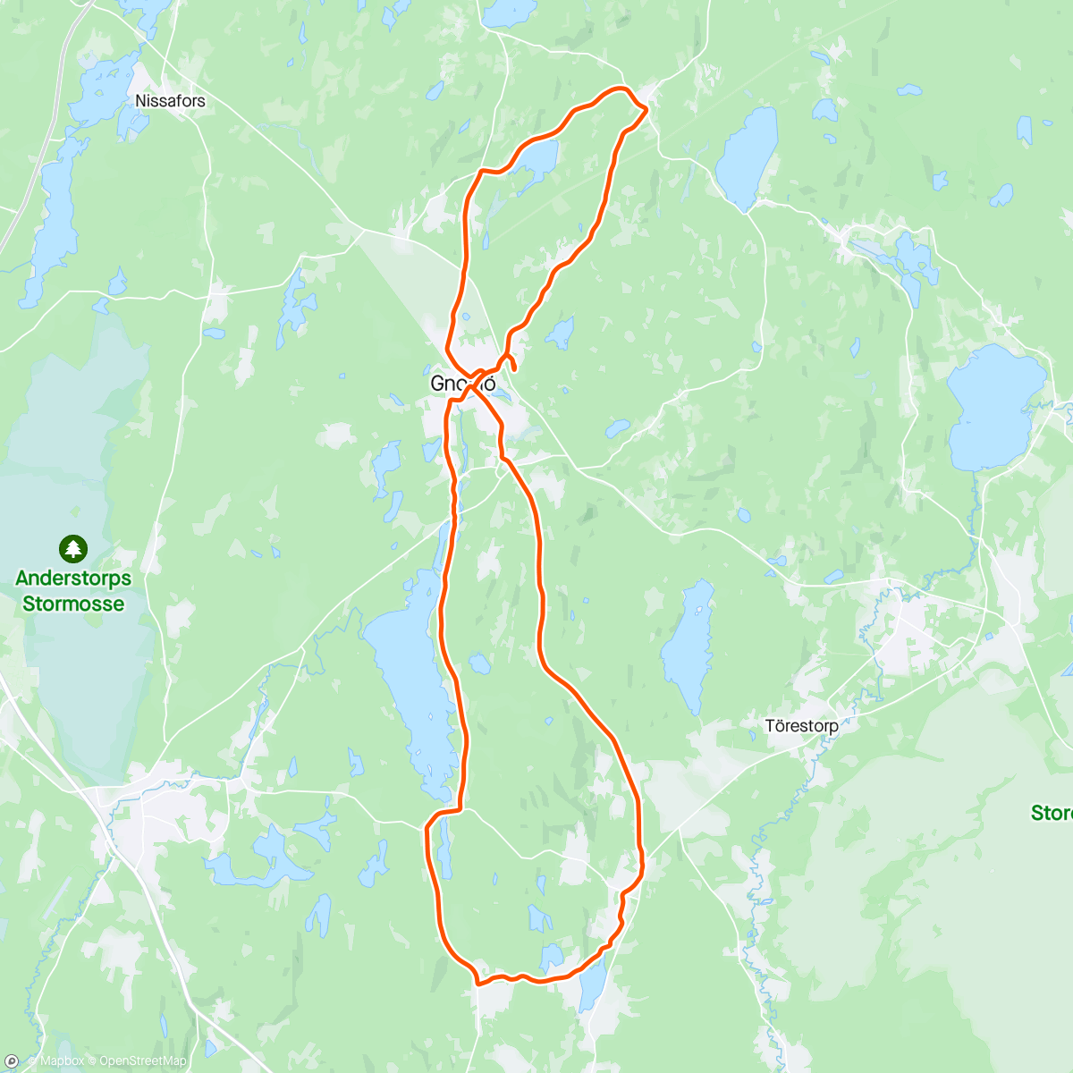 Carte de l'activité Gnosjötrampen
