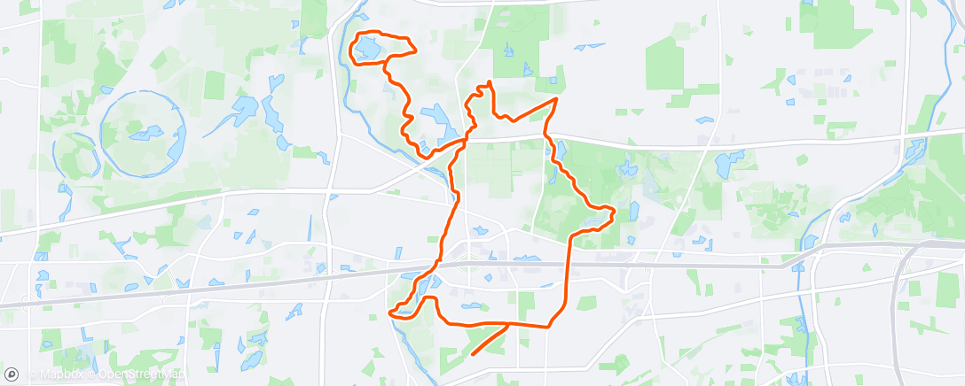 Map of the activity, Lunch Ride