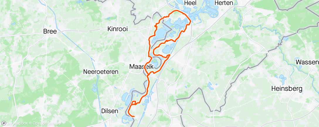 Mapa de la actividad (Avondrit op e-mountainbike)