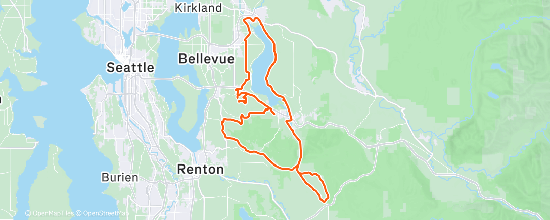 Map of the activity, Morning Ride