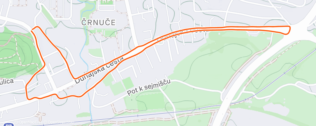 Карта физической активности (Night Run)