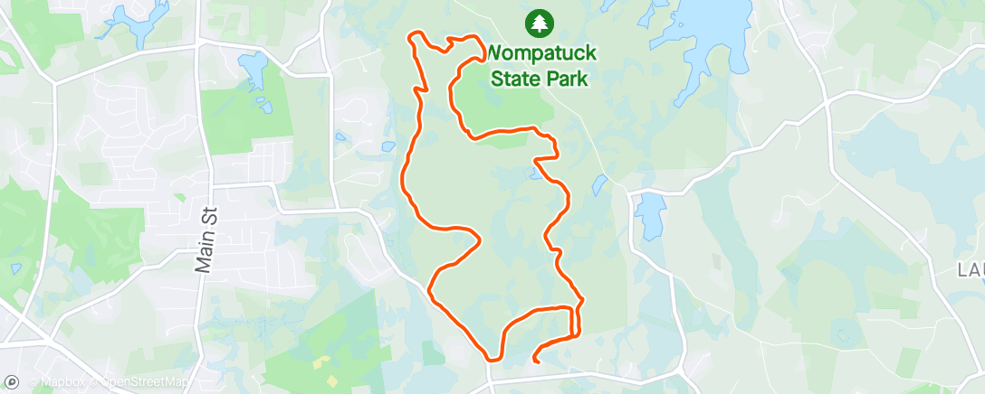 Map of the activity, Afternoon Mountain Bike Ride - recovery pace