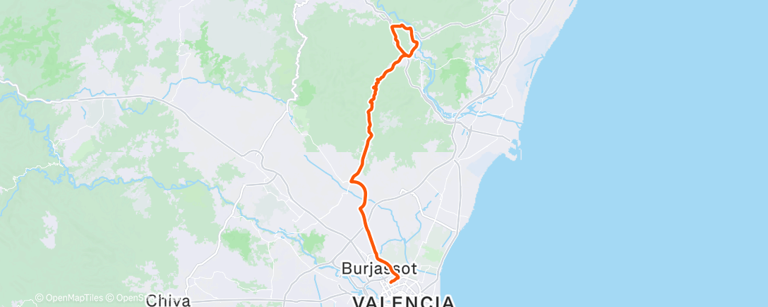 Карта физической активности (Lunch Ride)