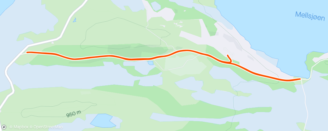 Map of the activity, Rolig kosetur i vinden