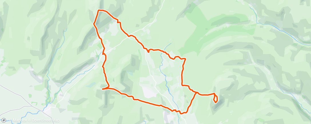Mapa da atividade, Yorkshire 3 Peaks Race