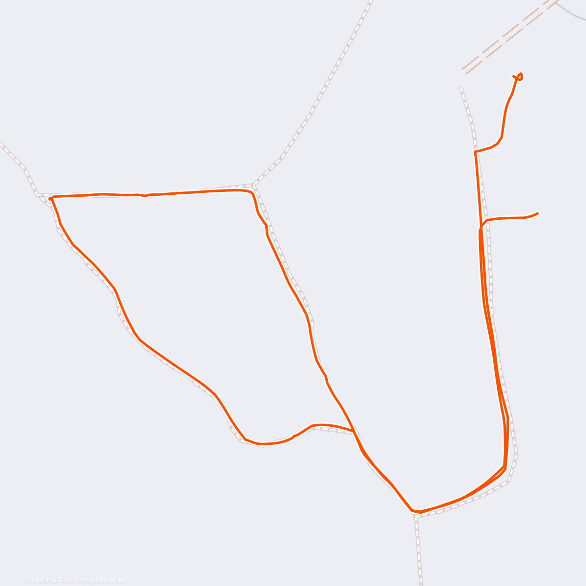 Map of the activity, Walk in the Snow with Trish