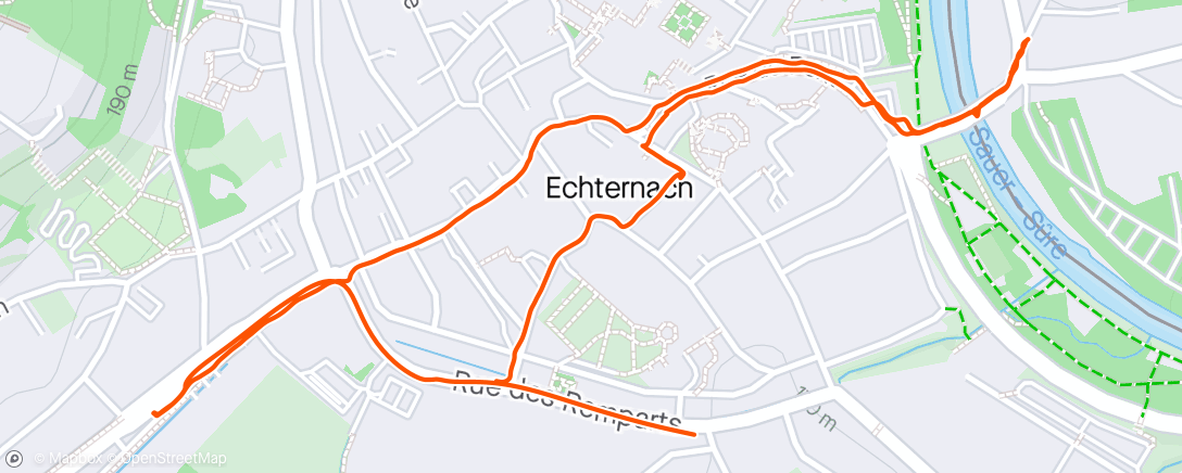 Map of the activity, Luxemburg (wandeling part 3) - Echternach