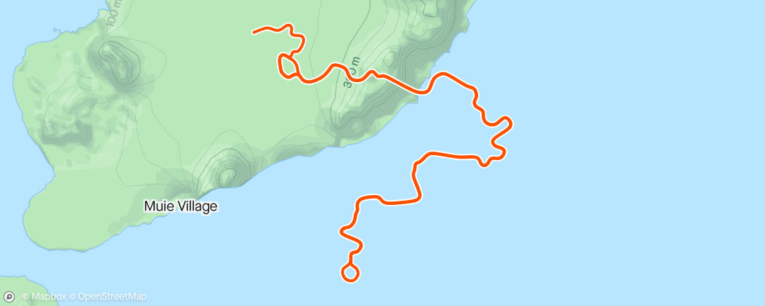 Карта физической активности (Zwift - 2h in Watopia)