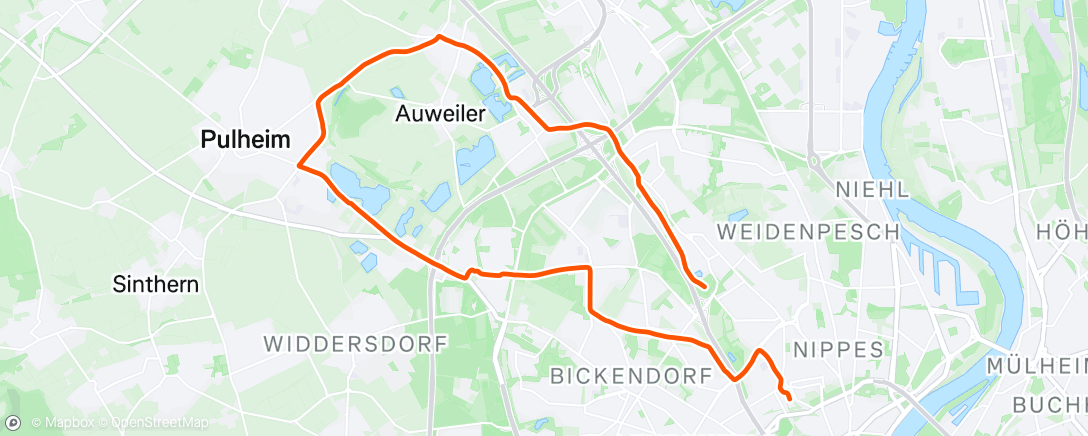 Map of the activity, Fahrt am Nachmittag