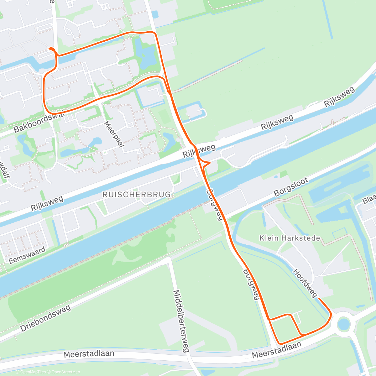 Map of the activity, Gevoelstemperatuur voor mij: -10. Voor Jet: cosy 😄
