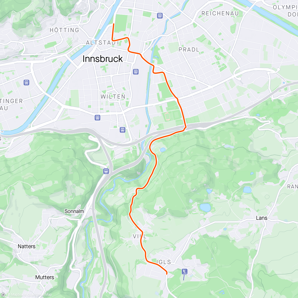 Map of the activity, Zwift - Strength in Innsbruck