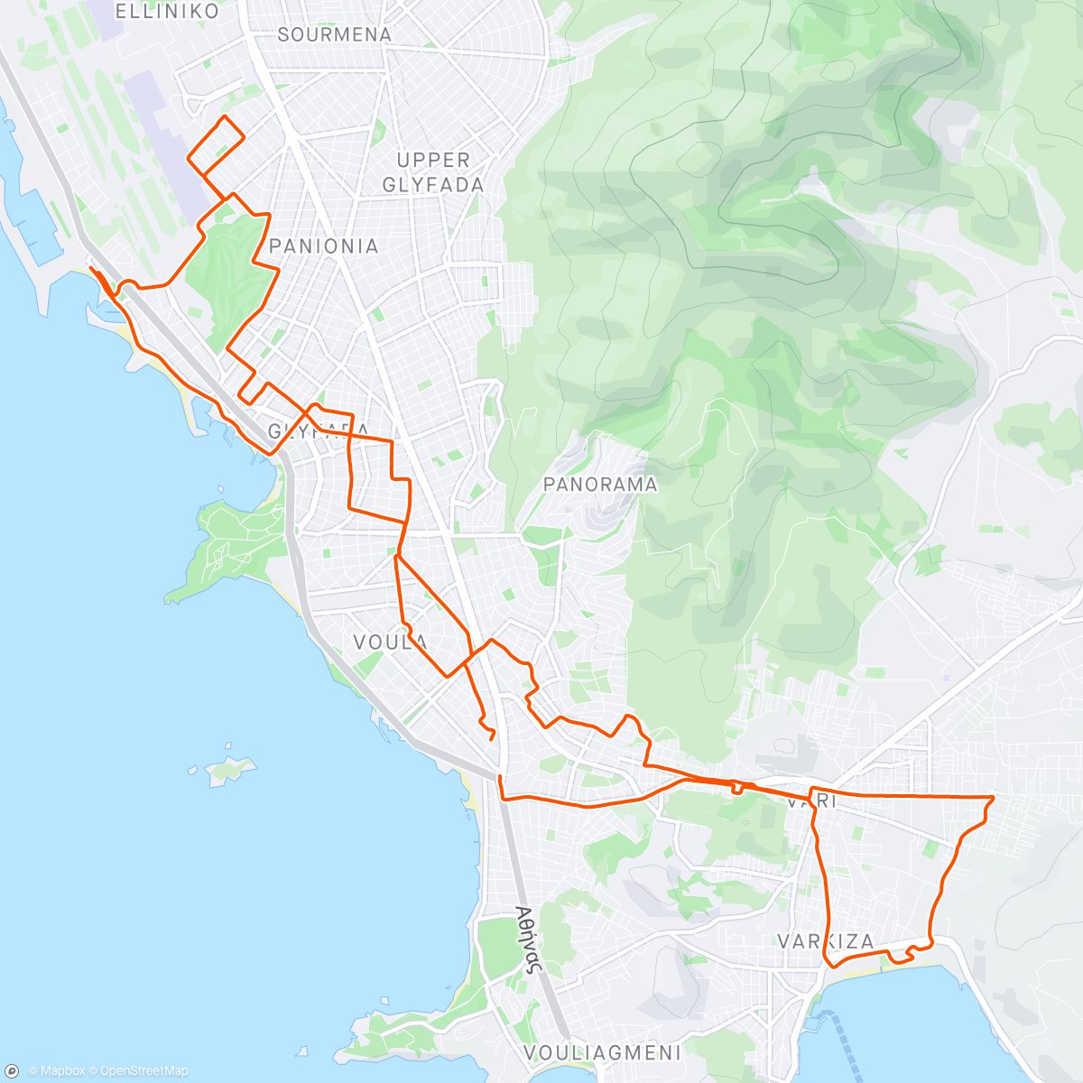 Map of the activity, 2024-02-22Ride
