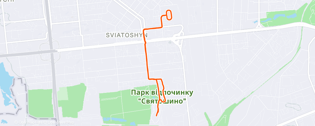 Карта физической активности (Morning Run)