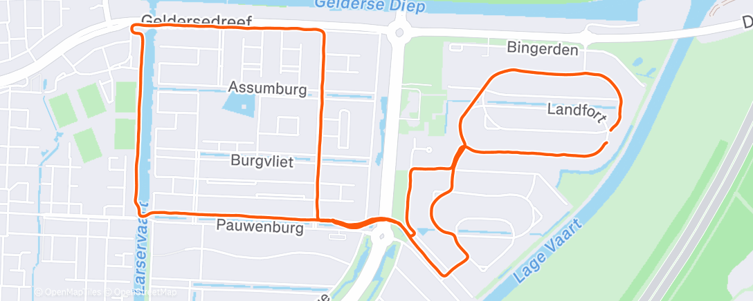 Map of the activity, ~30’ easy + 8 x 40” Anaconda hill reps