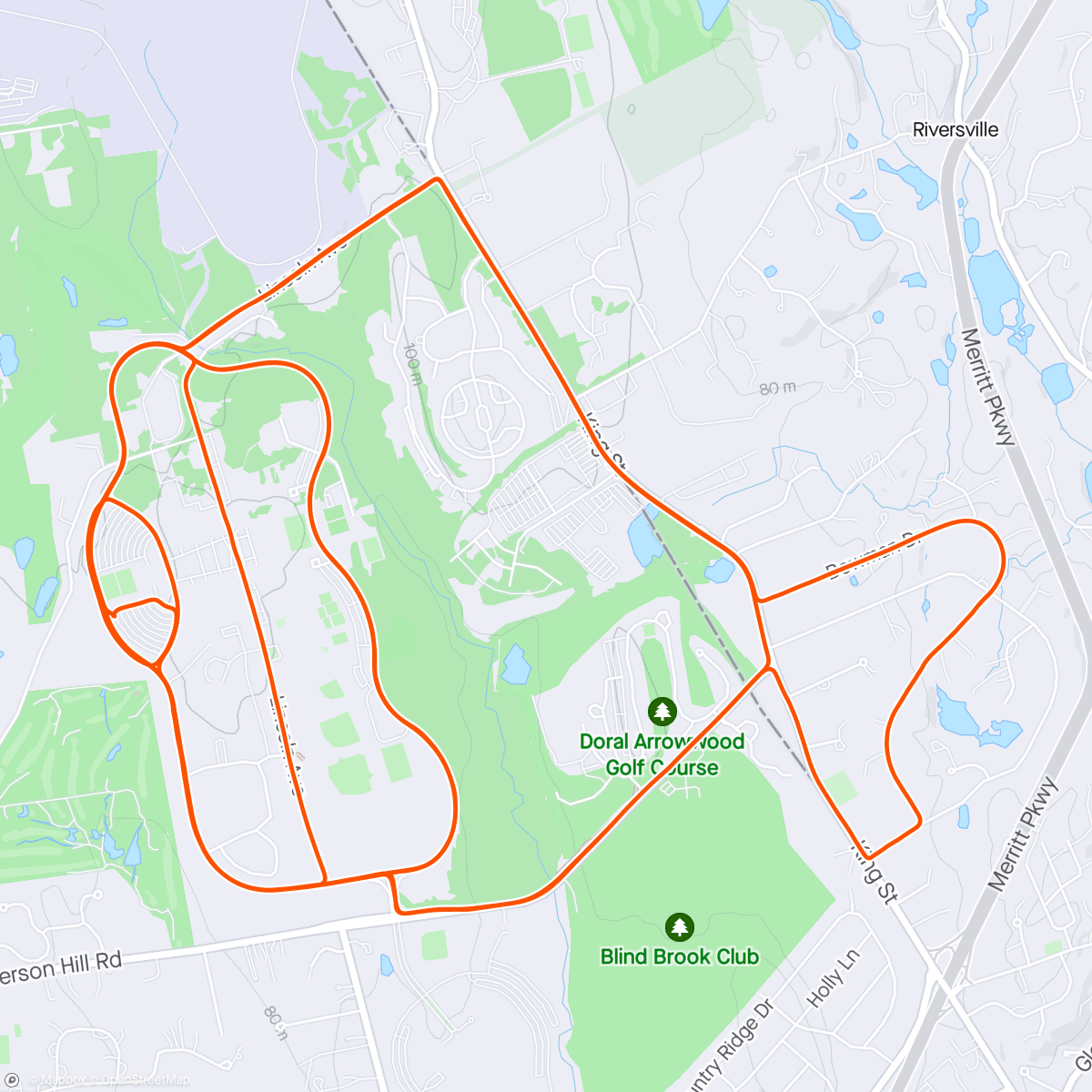 Map of the activity, Hump Day ride …..
SUNY Purchase loops…