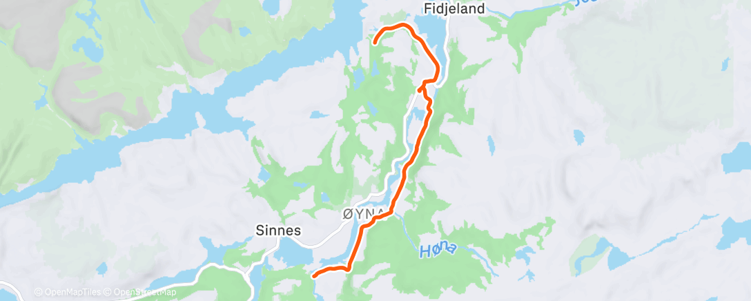 Map of the activity, Stak/skøyting med Sigurd 💦 og seigt