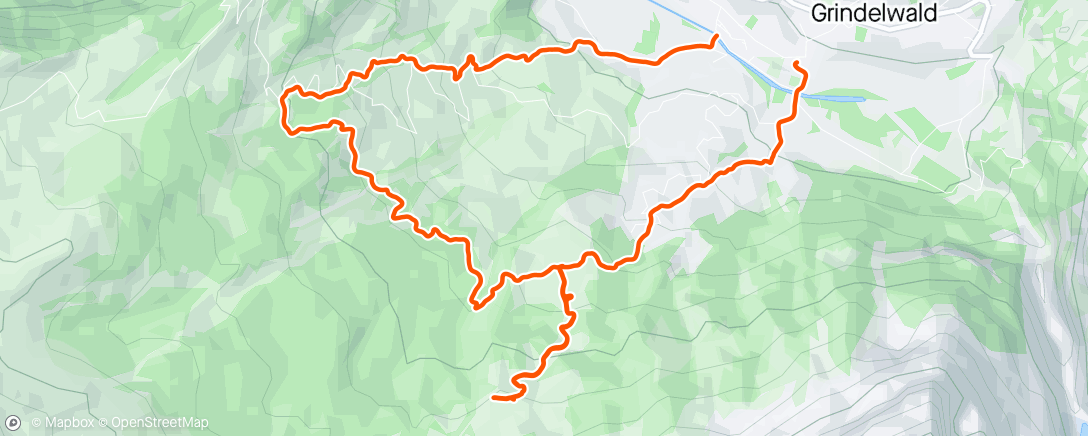 Map of the activity, Brandegg (+Alpiglen) - Höhenweg 1500 Holenstein-Downhill