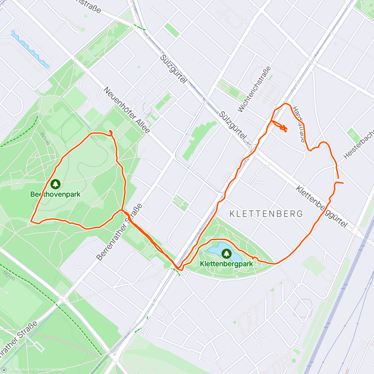 Map of the activity, Gemütl. Parkrunde 👟