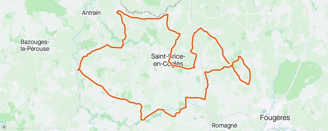 Mapa da atividade, Tour du couesnon etape 2