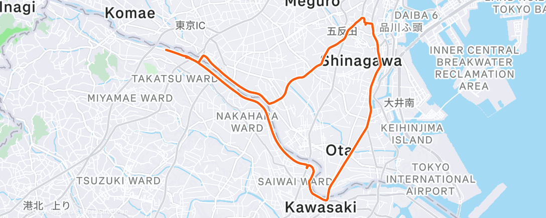 Карта физической активности (Утренний велозаезд)