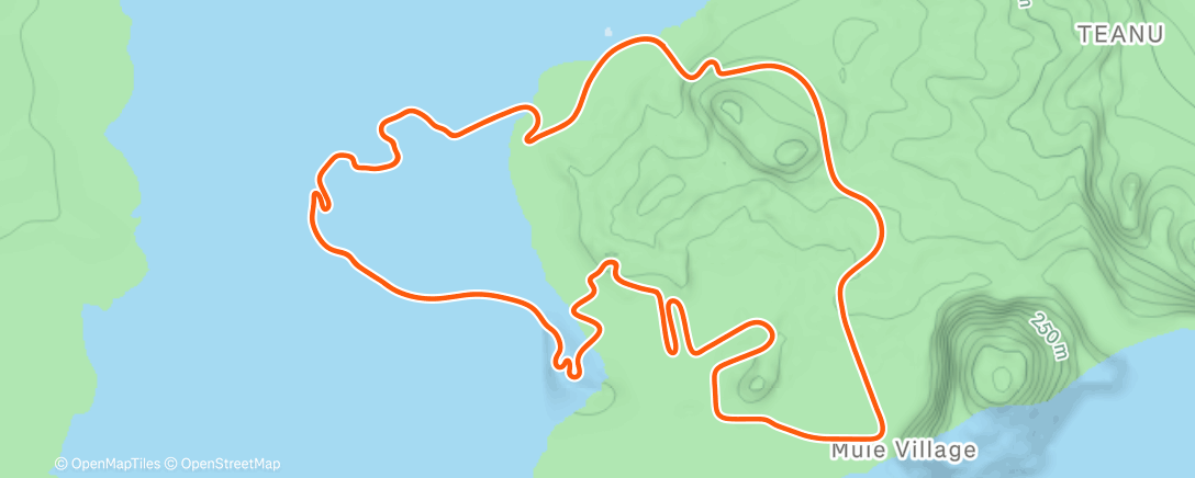 Map of the activity, Zwift - Zwift Camp: Inside Out | Ramp It Up! on Beach Island Loop in Watopia