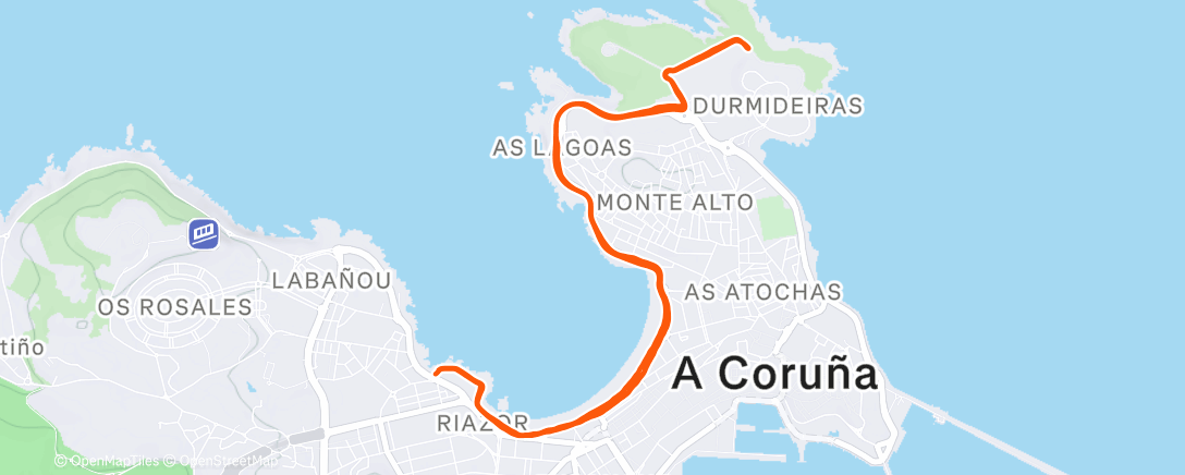 Карта физической активности (Carrera de mañana)