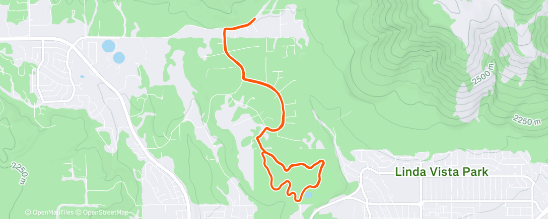 Map of the activity, Morning Run