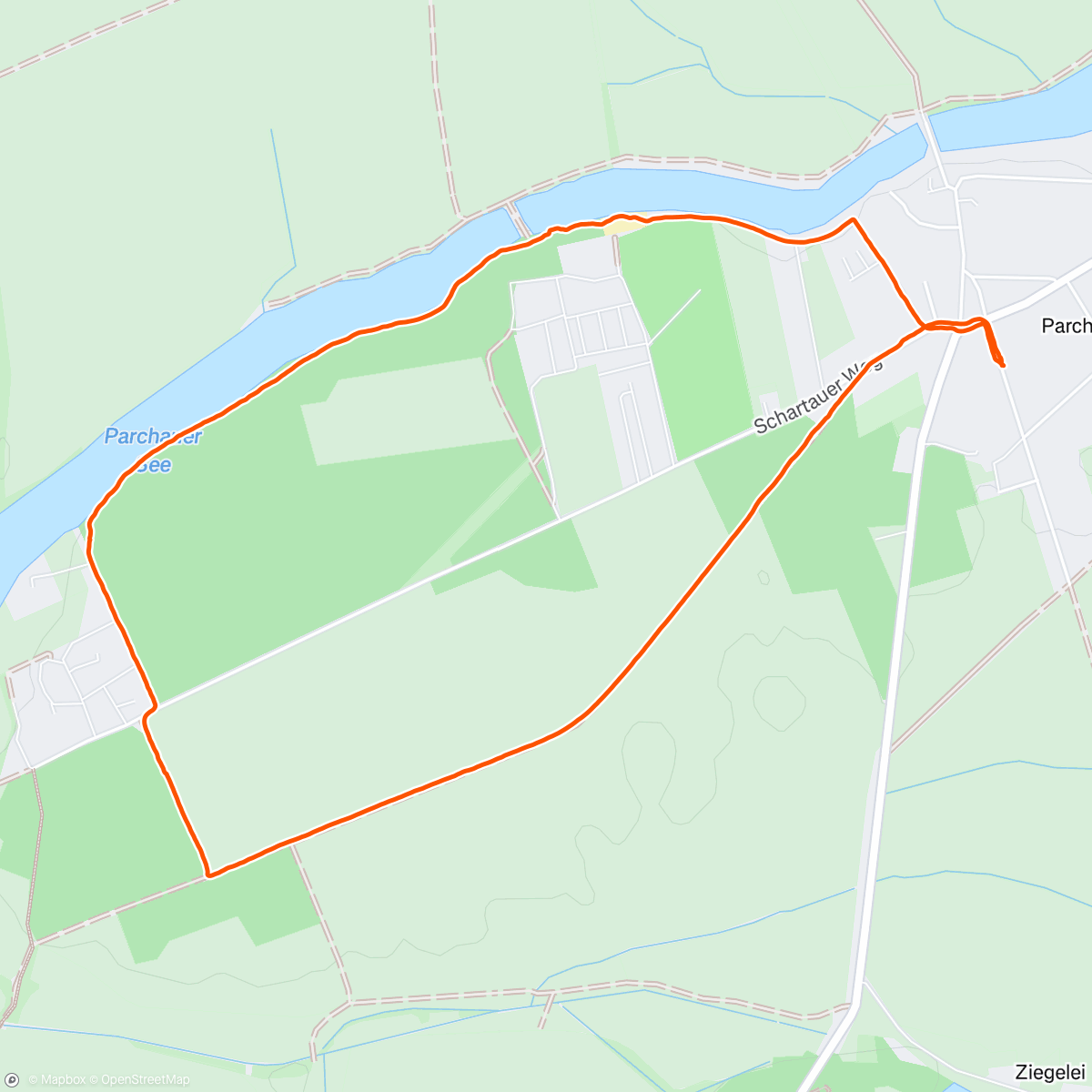Map of the activity, Spaziergang am Nachmittag