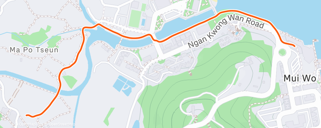 Mapa de la actividad (Evening Trail Run)