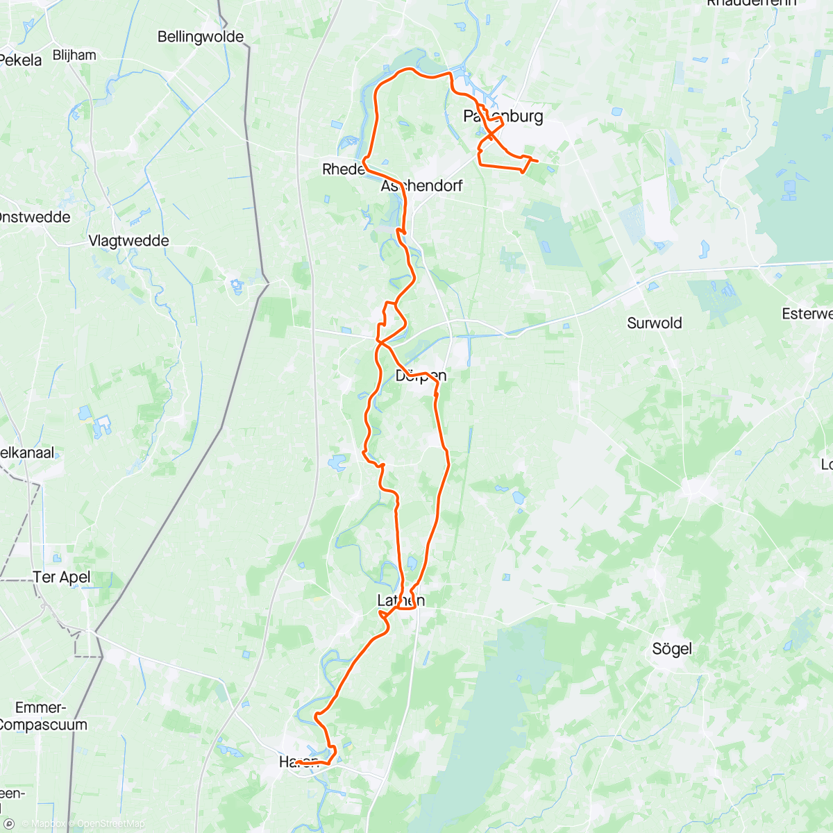 Map of the activity, 15. Tour 2024
