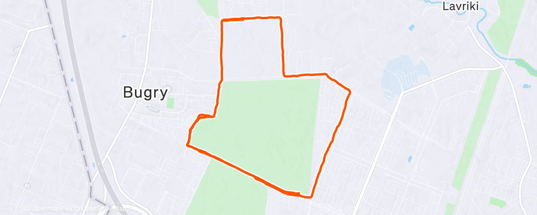 Map of the activity, Полуденный забег