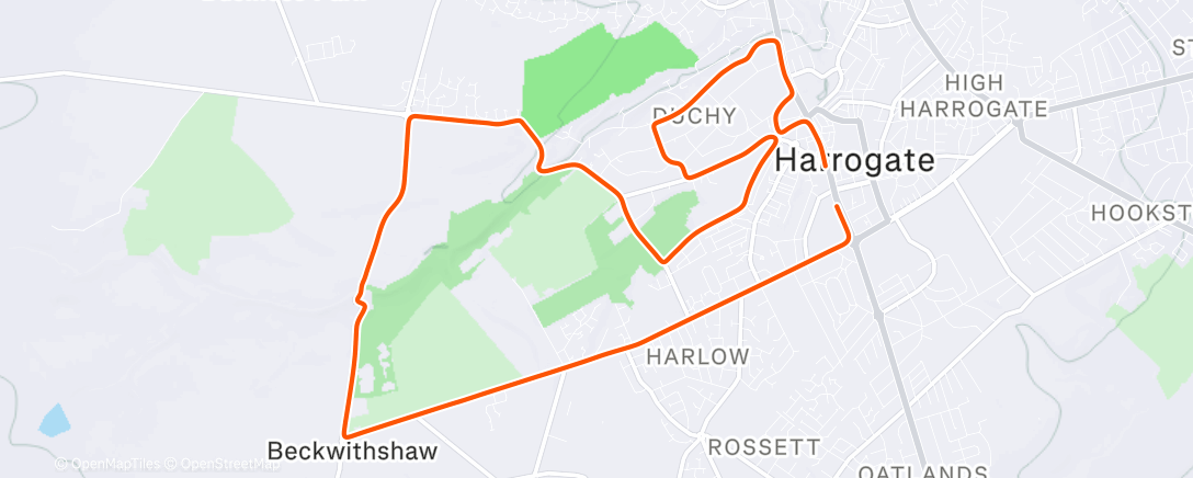 Map of the activity, Afternoon Ride on Zwift