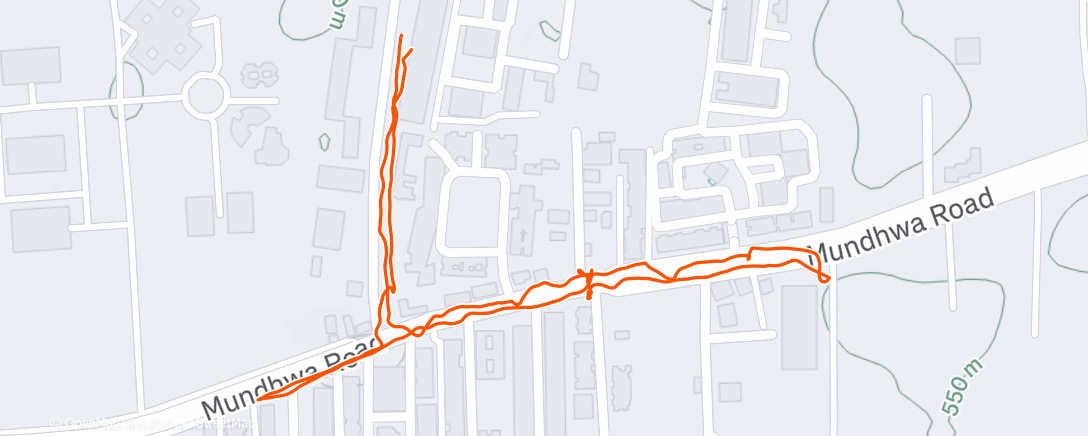 Map of the activity, You’re not there until it’s on Strava 🇮🇳