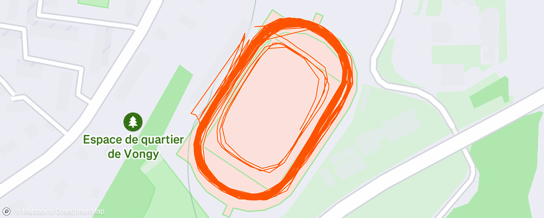 Map of the activity, 3x3000 avec le Mouz