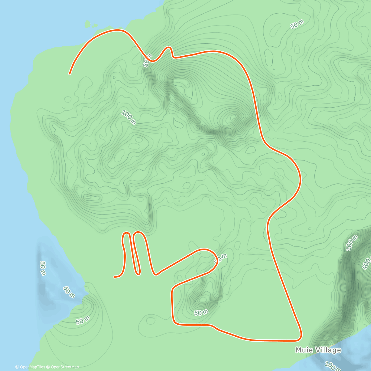 Map of the activity, Zwift - Fartlek 5's on Volcano Flat in Watopia