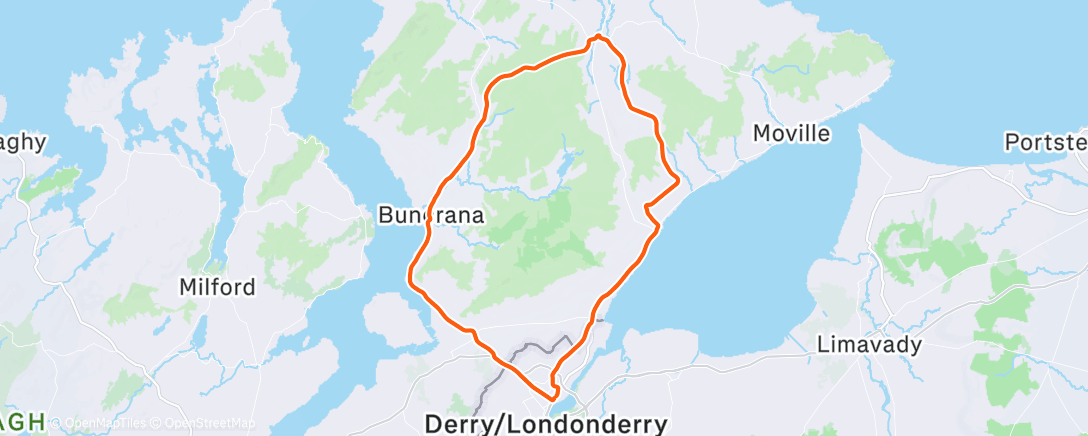 Map of the activity, Morning Ride