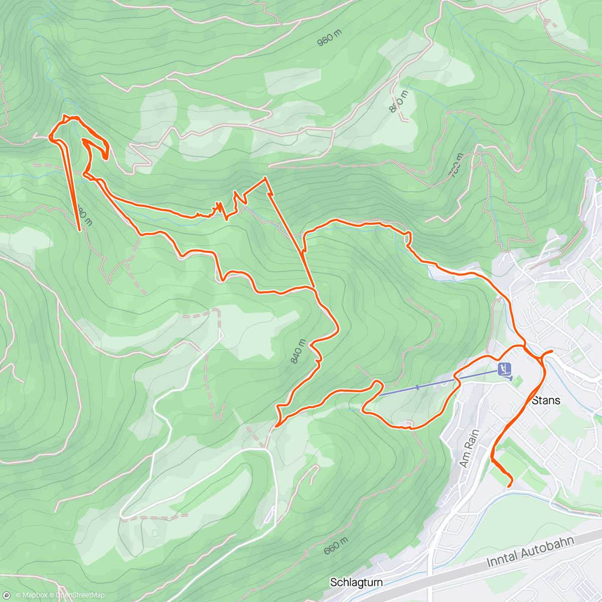 Mapa de la actividad, Wolfsklamm