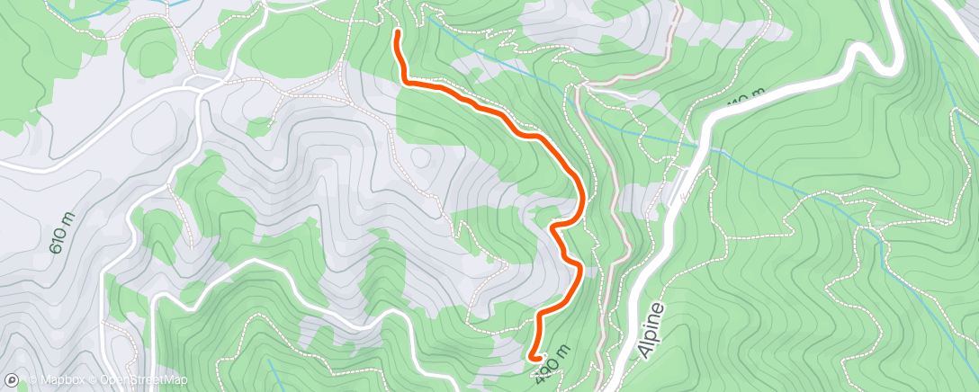 Mapa de la actividad (Hike up to Mountain Theater)