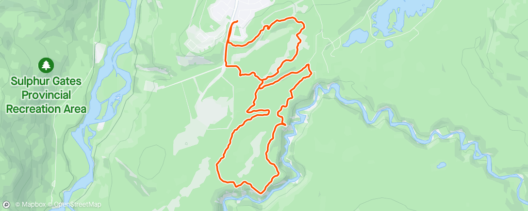 Map of the activity, Evening Trail Run 🌫️🥶