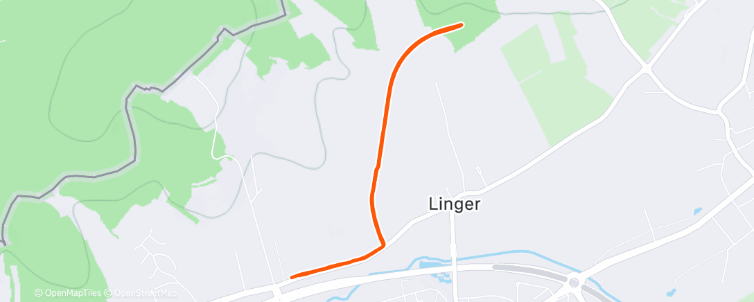 Map of the activity, Morning Run