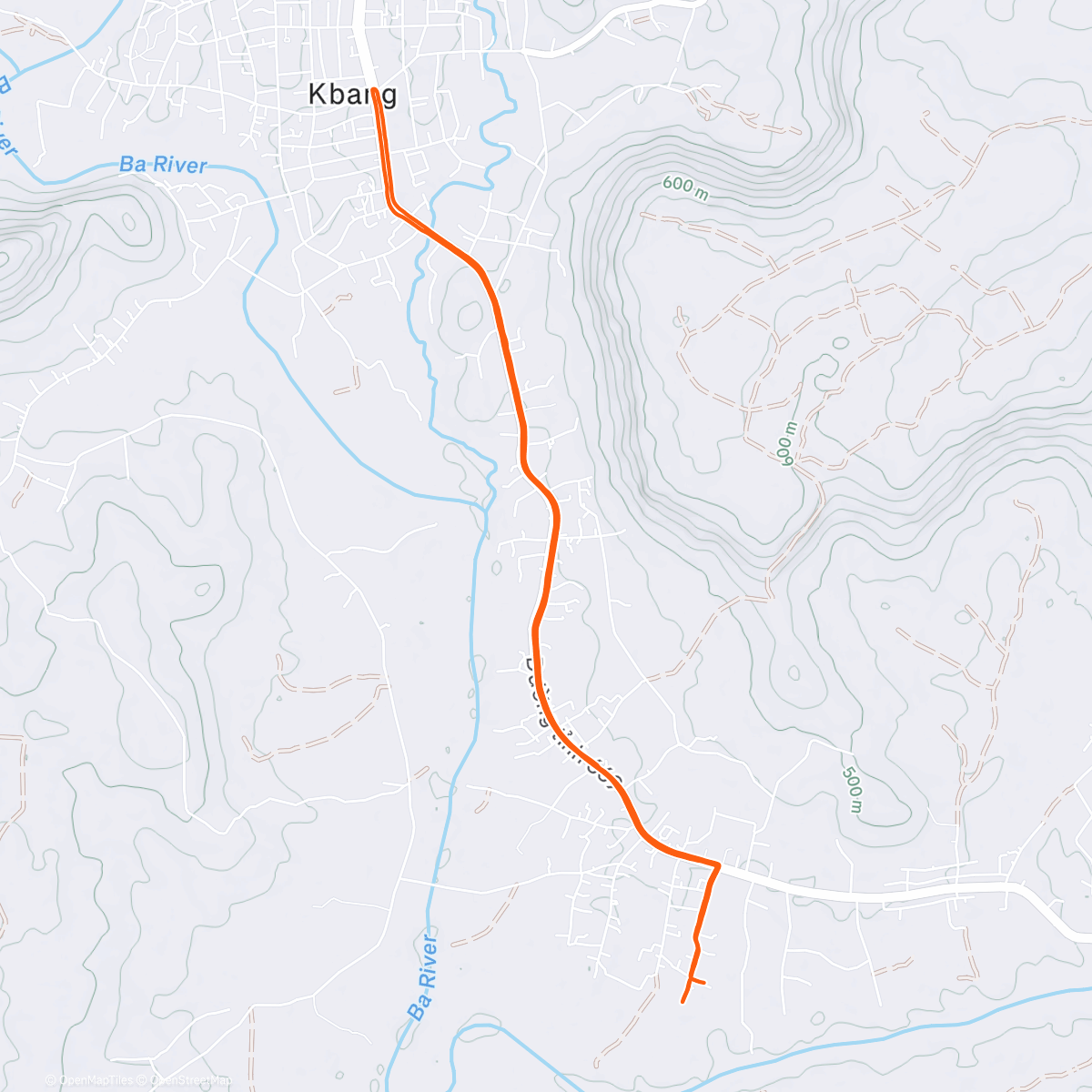 Карта физической активности (Morning Run)