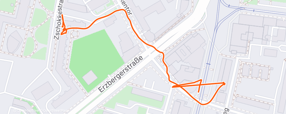 Map of the activity, Spaziergang am Nachmittag