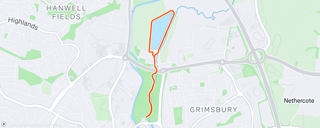 Map of the activity, 1# Road to Chicago - Interval session