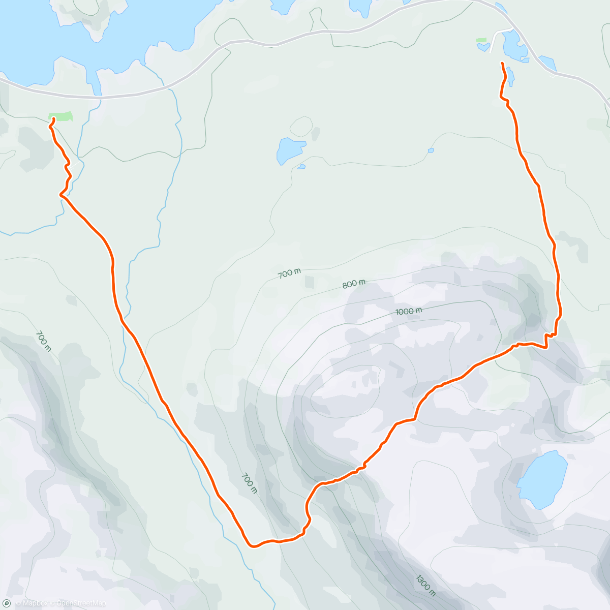 Map of the activity, Vassitjåkka