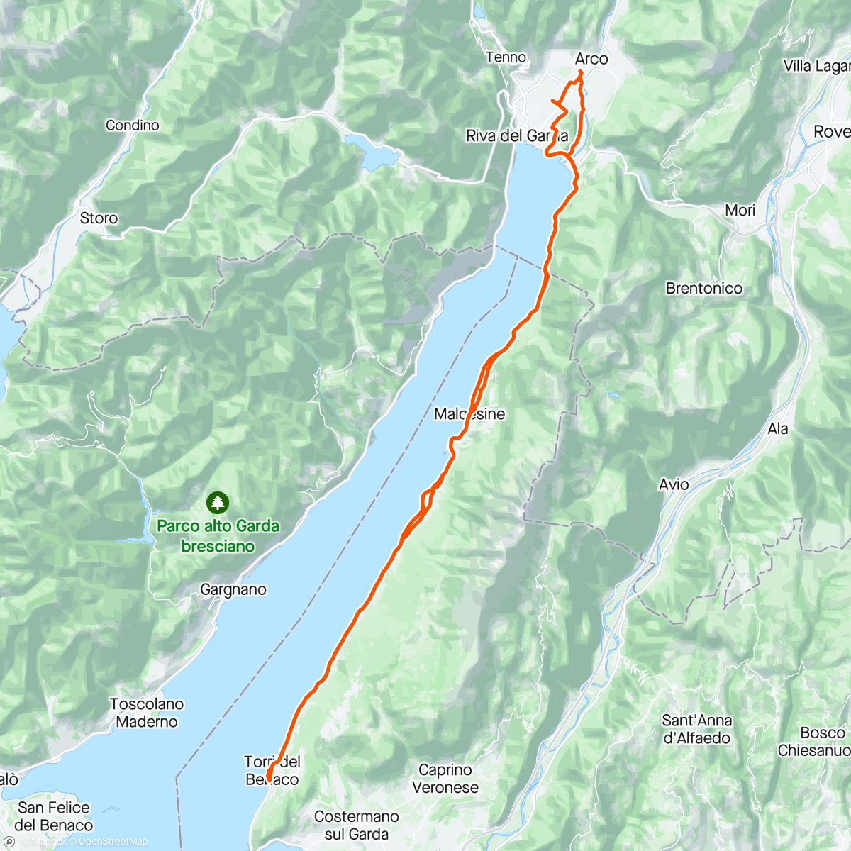 Map of the activity, A Torri con tanto vento e 4 gocce
