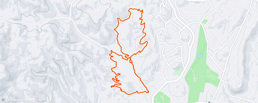 Map of the activity, Afternoon Mountain Bike Ride @ Cedar Creeek