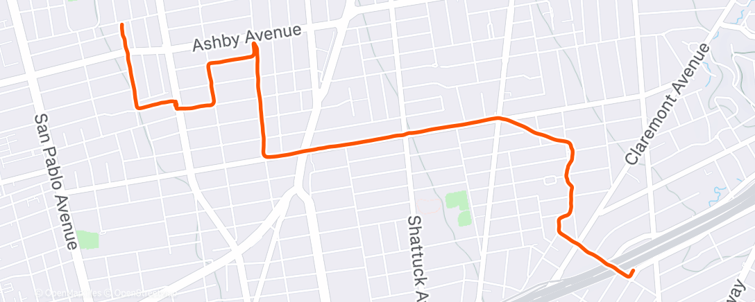 Map of the activity, Afternoon Ride
